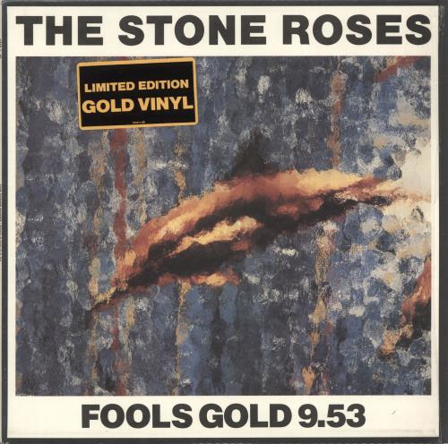 The Stone Roses Fools Gold - Gold Vinyl - stickered shrink US 12